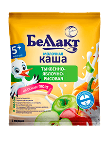 Молочная тыквенно-яблочно-рисовая каша