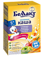 Молочная тыквенно-яблочно-морковно-рисовая каша