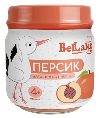 Фруктовое детское пюре «Беллакт». Персик