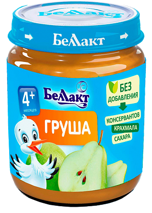 Фруктовое детское пюре «Беллакт». Груша