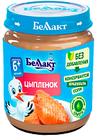 Мясное детское пюре «Беллакт». Цыпленок