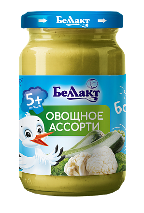 Овощное детское пюре «Беллакт». Овощное ассорти
