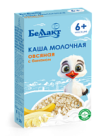 Каша сухая молочная быстрорастворимая для детского питания овсяная с бананом и пребиотиком