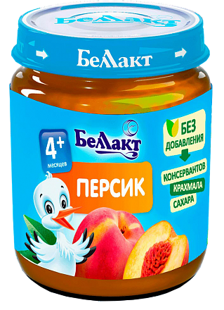 Фруктовое детское пюре «Беллакт». Персик