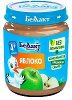 Фруктовое детское пюре «Беллакт». Яблоко