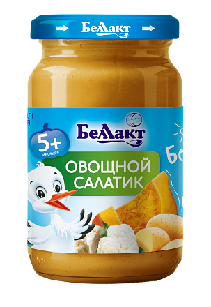 Овощное детское пюре «Беллакт». Овощной салатик