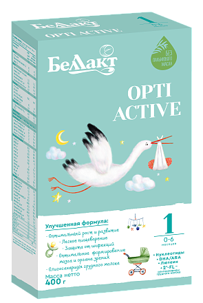 Смесь сухая молочная начальная адаптированная «BELLAKT ОPTI ACTIVE 1»