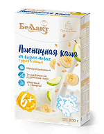 Пшеничная каша на козьем молоке с грушей и бананом