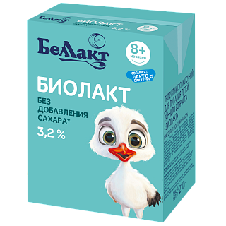 Биолакт без добавления сахара для питания детей раннего возраста